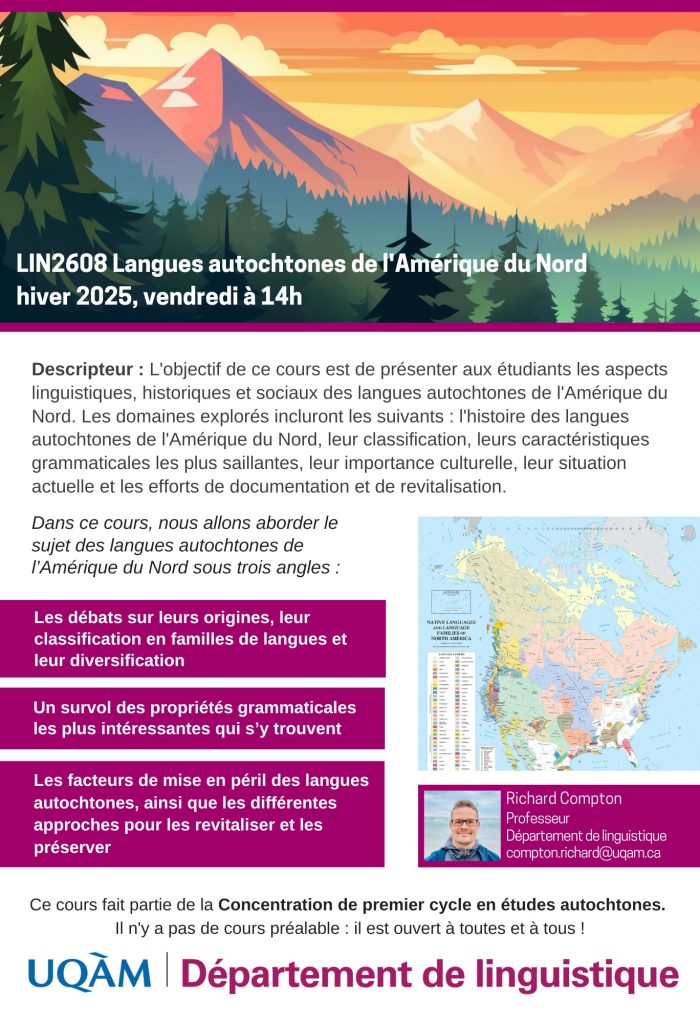 LIN2608 Langues autochtones de l'Amérique du Nord 